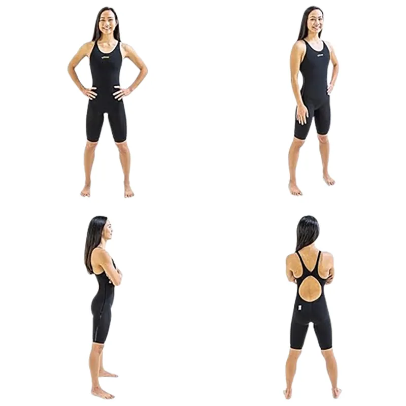 Finis Women's Vapor Pro Open Back Kneeskin Black-4